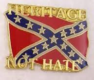 Heritage Not Hate Pin