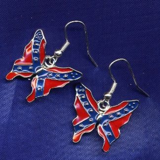 Confederate Butterfly (fish hook) Earrings