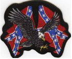 Eagle Patch with Rebel Flags