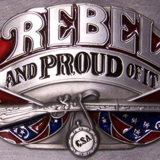 Rebel & Proud Of It Belt Buckle