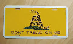 Don't Tread On Me - License Plate