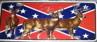 Rebel with Deer - License Plate